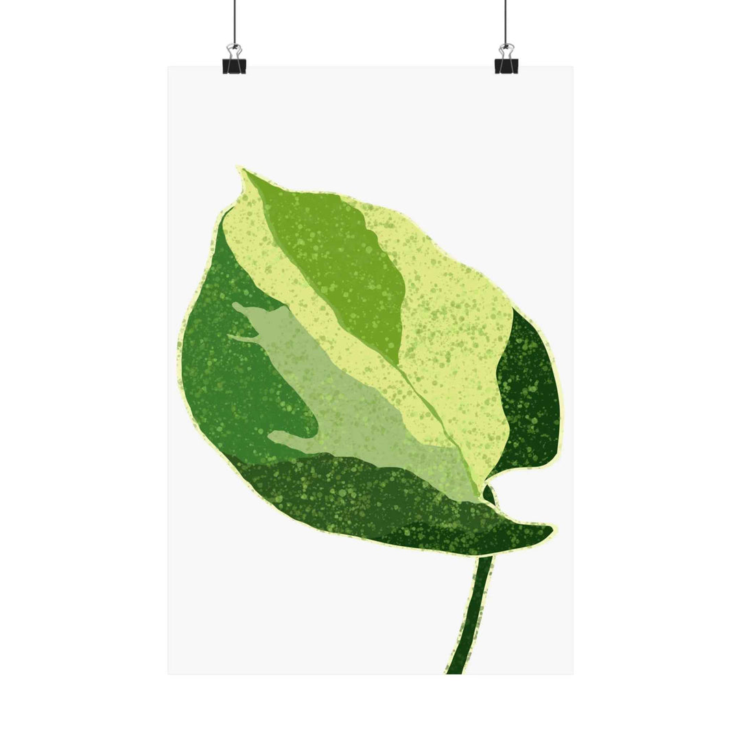 Pothos Wall Art – Botanical Poster on Museum Grade Paper | Indoor Plant Print Unframed - The Potted Pixel