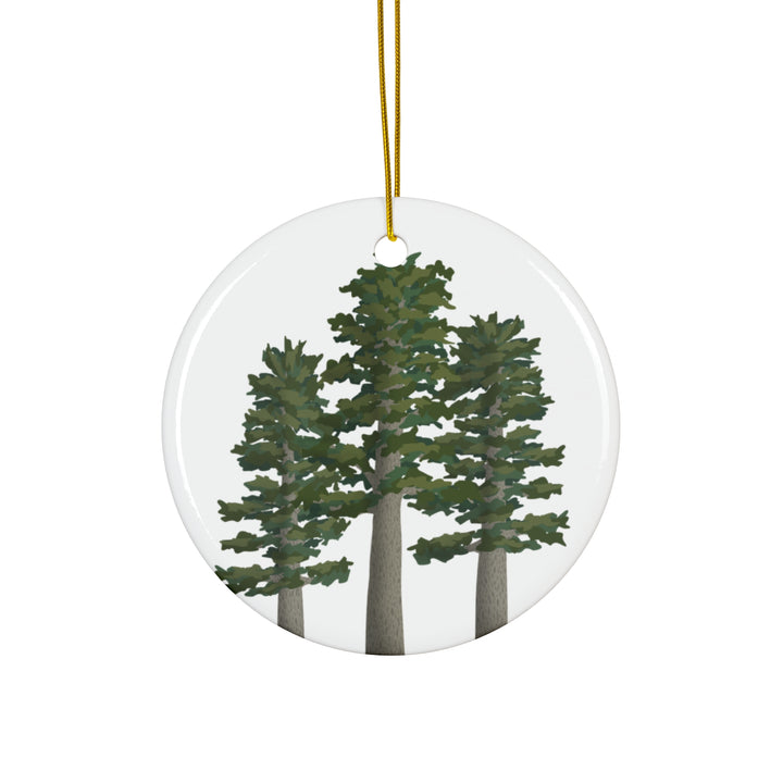 Sitka Spruce Ceramic Ornament