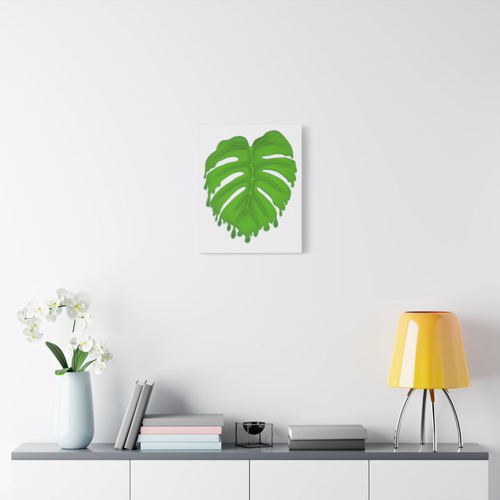 Melting Monstera Canvas Wall Art Large Botanical Print On Premium Cotton With Matte Finish For Indoor Decor