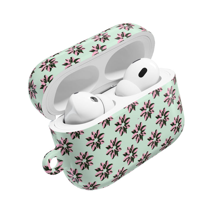 Pink Princess Philodendron Pattern AirPod Case by Printify