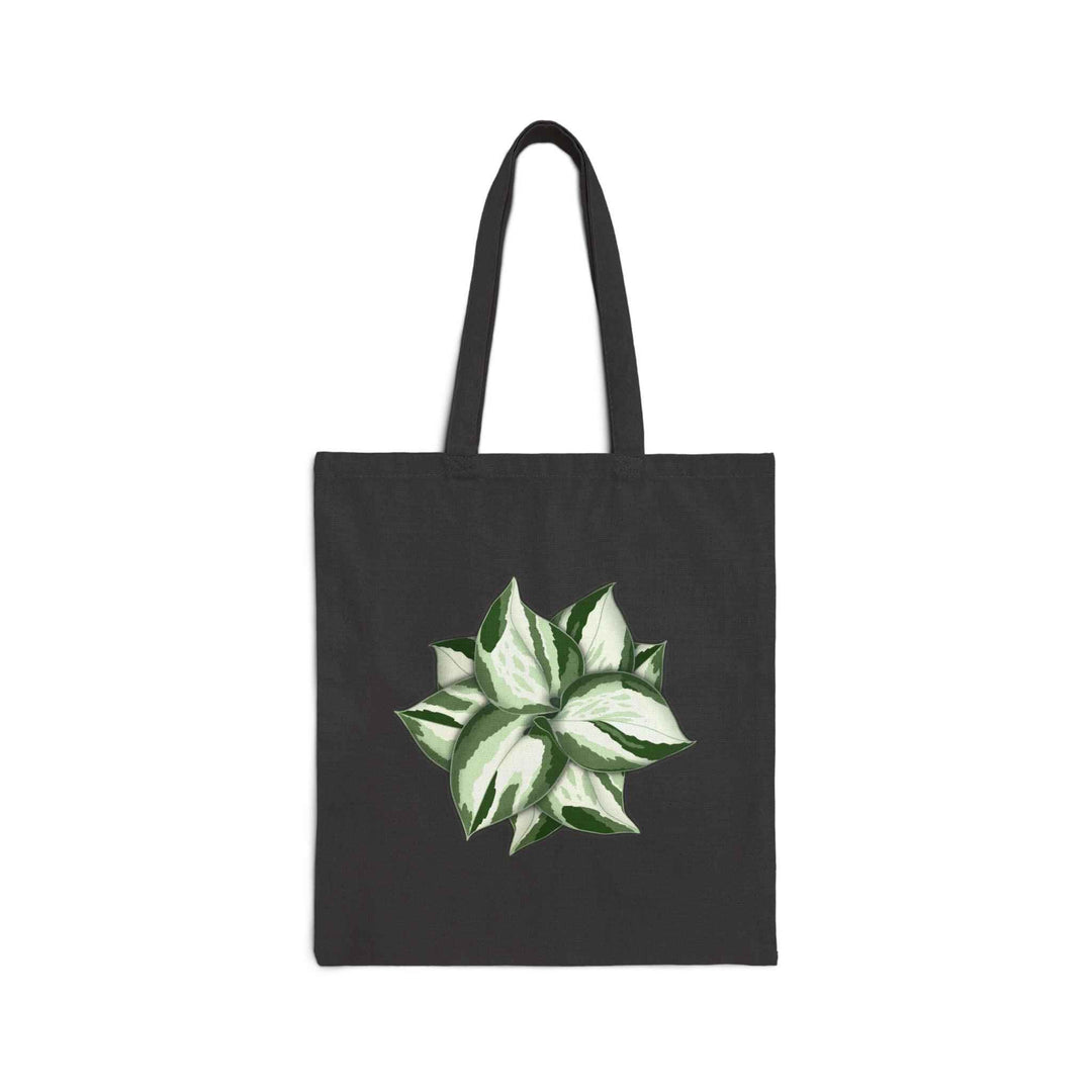 Pothos Tote Bag – Organic Cotton Shopping Tote With Heart Shaped Leaf Design - The Potted Pixel
