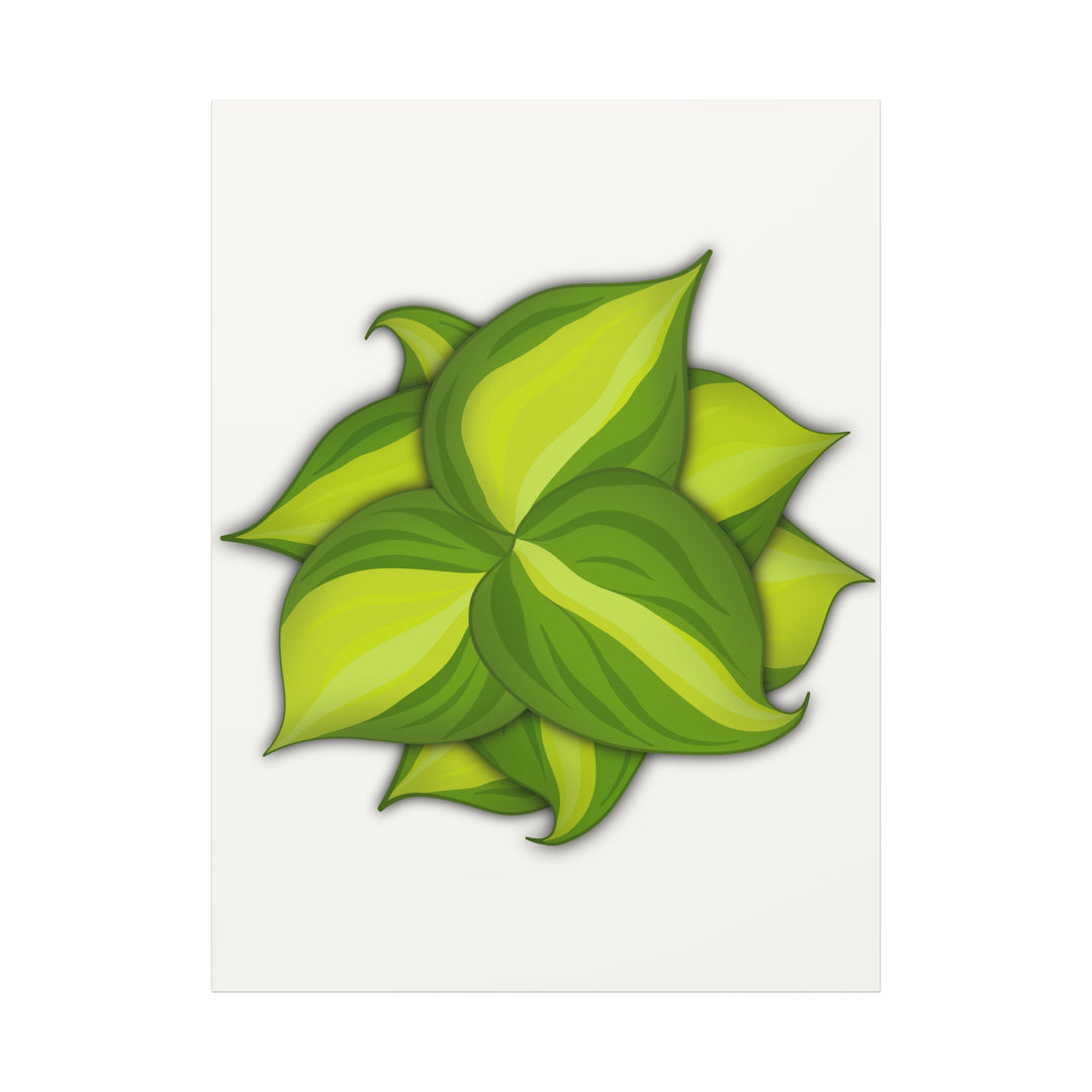 Philodendron Brasil Canvas Print Matte Stretched Canvas Indoor Plant Art For Modern Greenery Decor