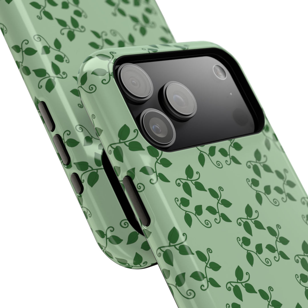 Pothos Pattern Phone Case – Dual Layer Protective Cover