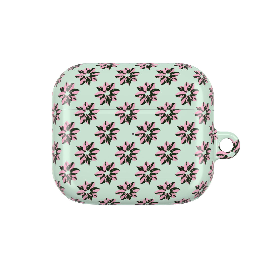 Pink Princess Philodendron Pattern AirPod Case by Printify