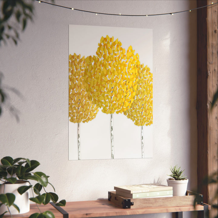 Fall Aspen Print – Unframed Wall Art