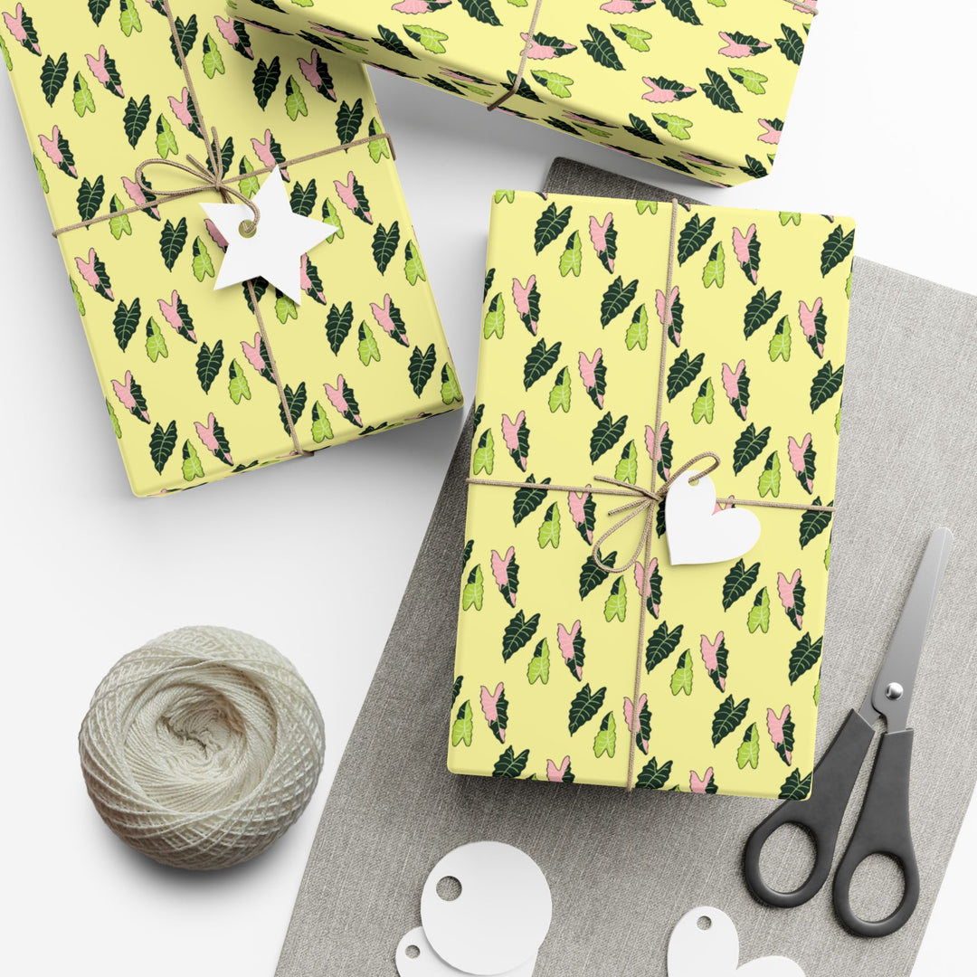 Alocasia Pattern Wrapping Paper – Botanical Gift Wrap Roll
