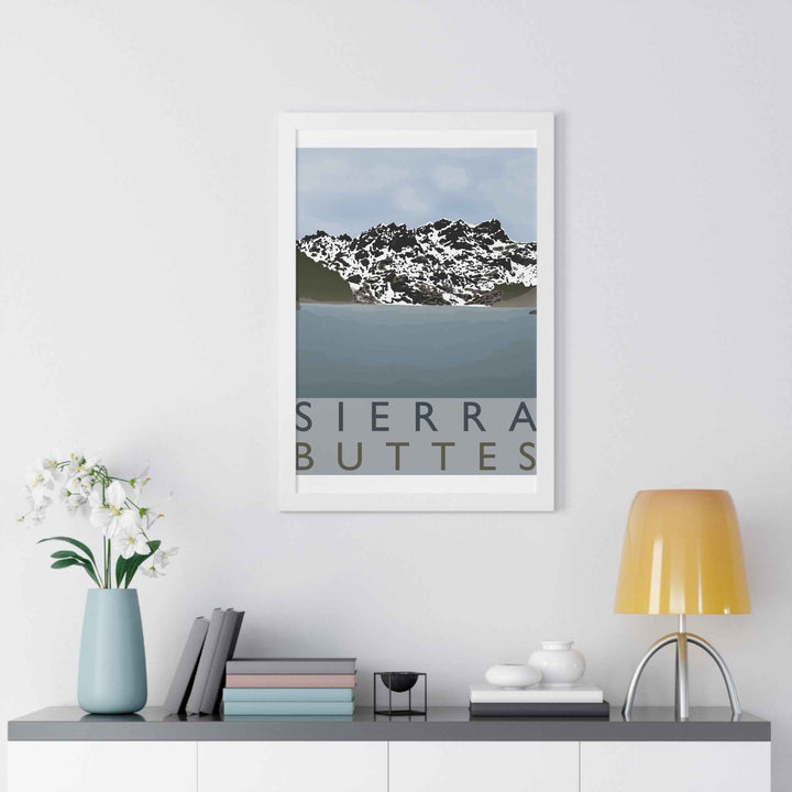 Sierra Buttes Minimalist Framed Print