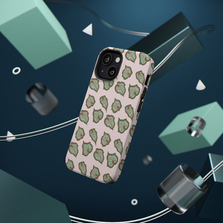 Begonia Pattern Phone Case – Dual Layer Protective Cover