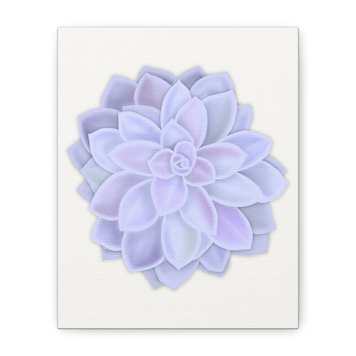 Succulent Canvas Art Pastel Rosette Canvas Durable Cotton Print Botanical Wall Art