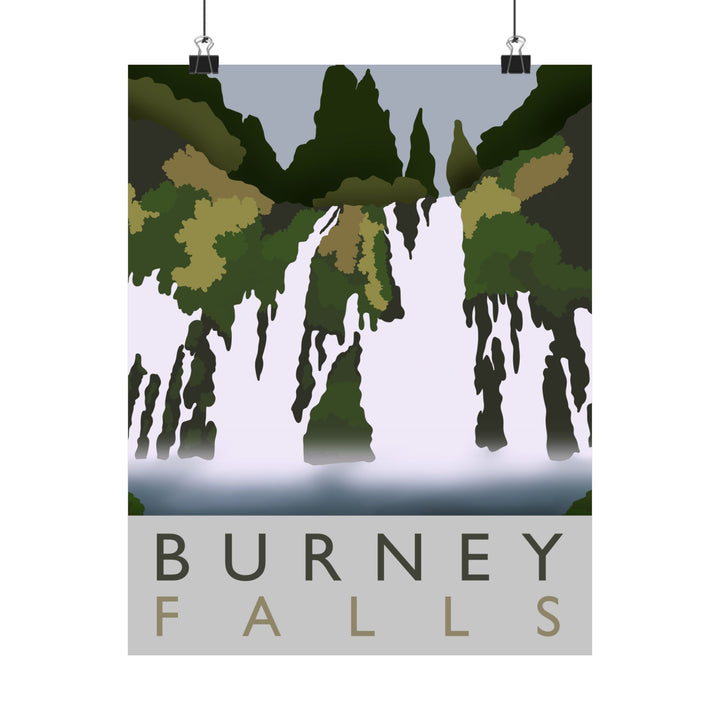 Burney Falls Print – Unframed Wall Art