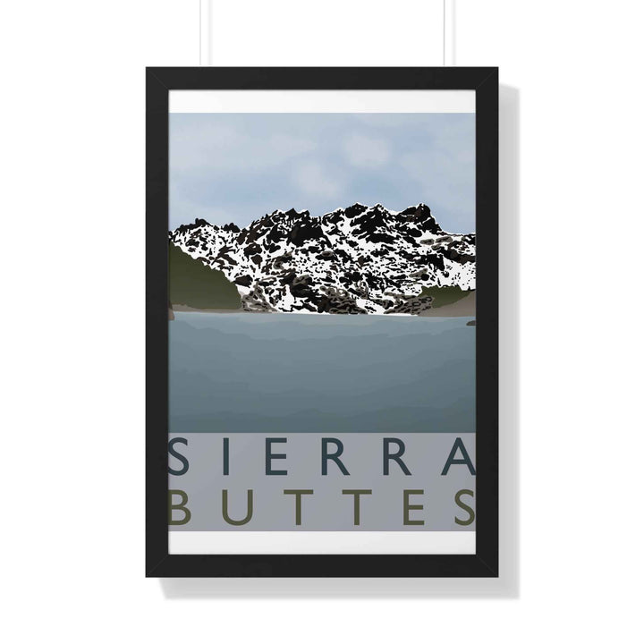 Sierra Buttes Minimalist Framed Print