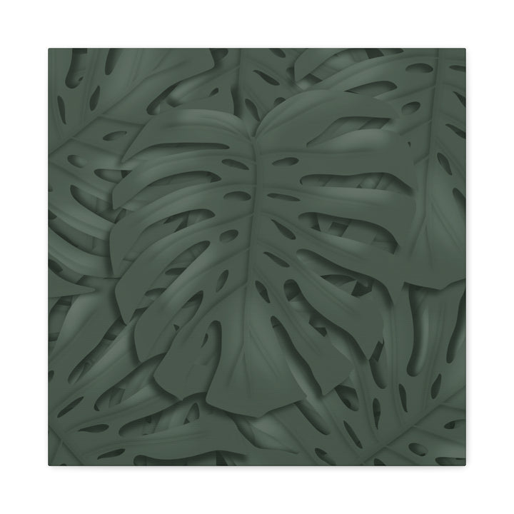 Monstera Canvas Art Tropical Leaf Wall Decor Durable Matte Finish Cotton Canvas Print 24x36