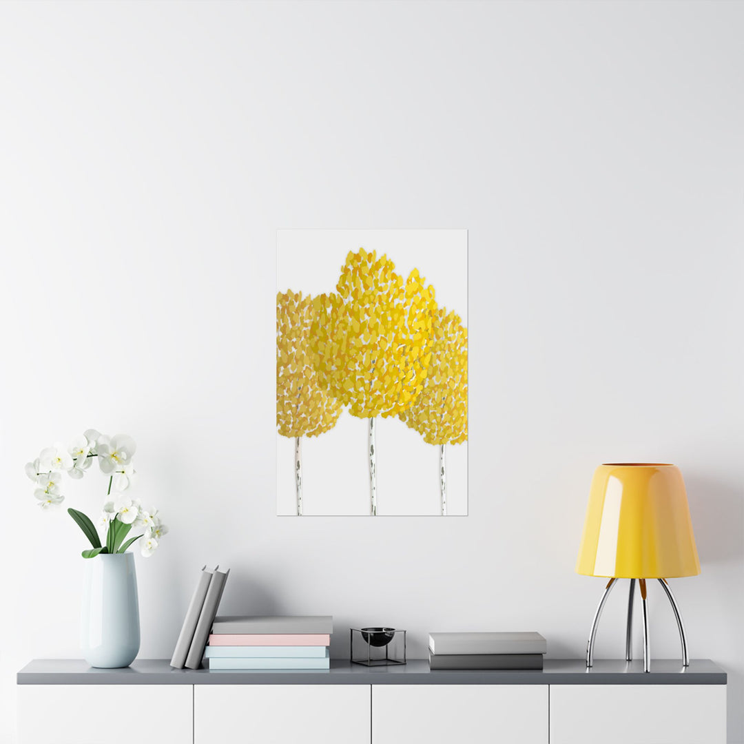 Fall Aspen Print – Unframed Wall Art