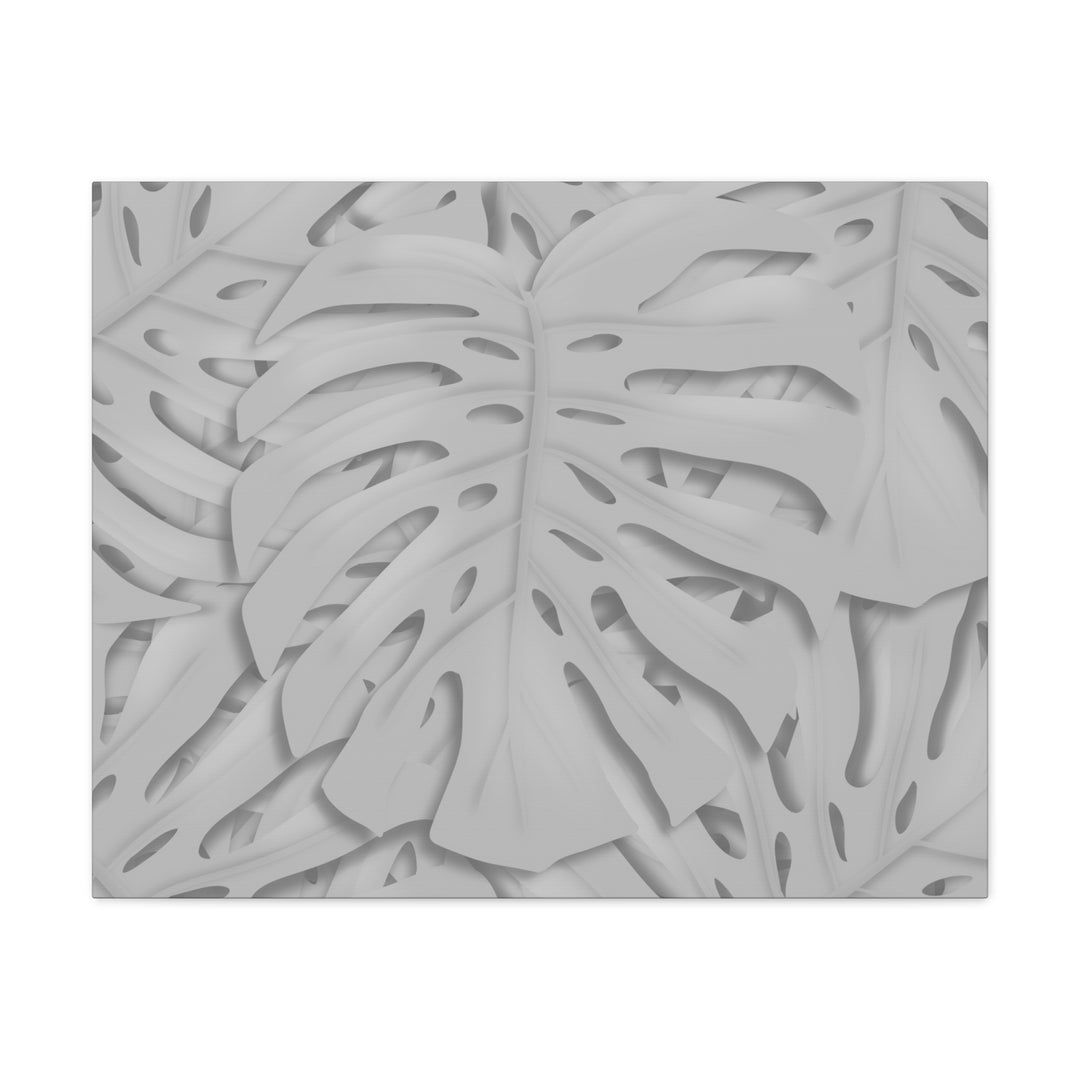 Monstera Canvas Art 24x36 Matte Texture Indoor Botanical Wall Print Modern Home Decor