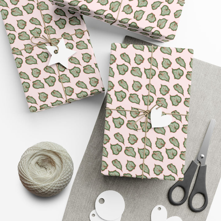 Begonia Pattern Wrapping Paper – Botanical Gift Wrap Roll