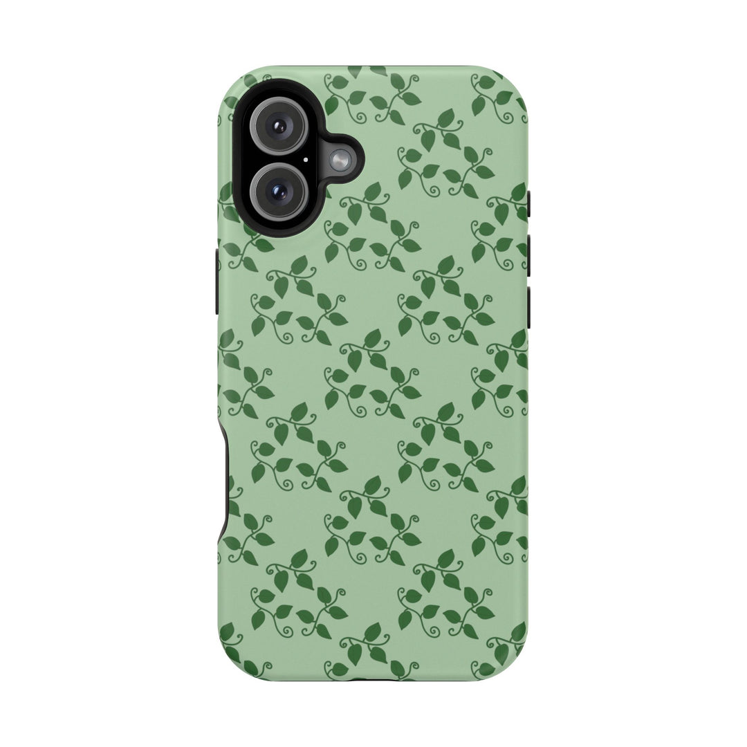Pothos Pattern Phone Case – Dual Layer Protective Cover