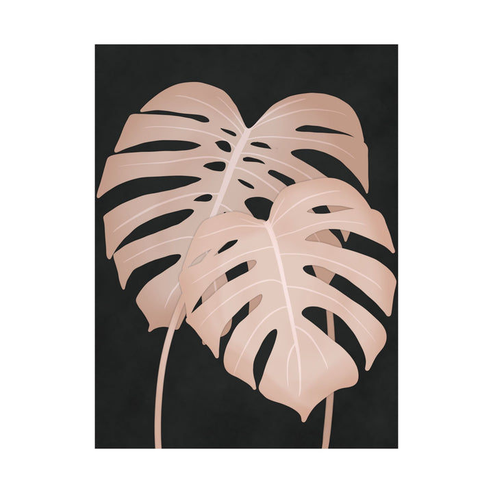 Pink Monstera Botanical Print – Unframed Wall Art