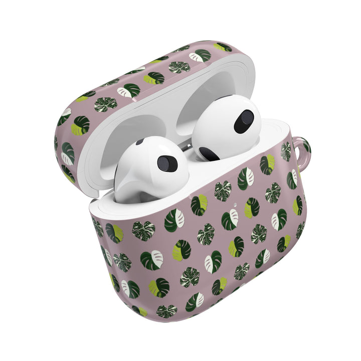 Variegated Monstera Pattern AirPod Cases