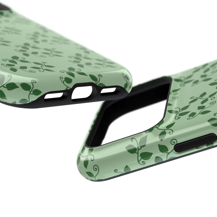 Pothos Pattern Phone Case – Dual Layer Protective Cover