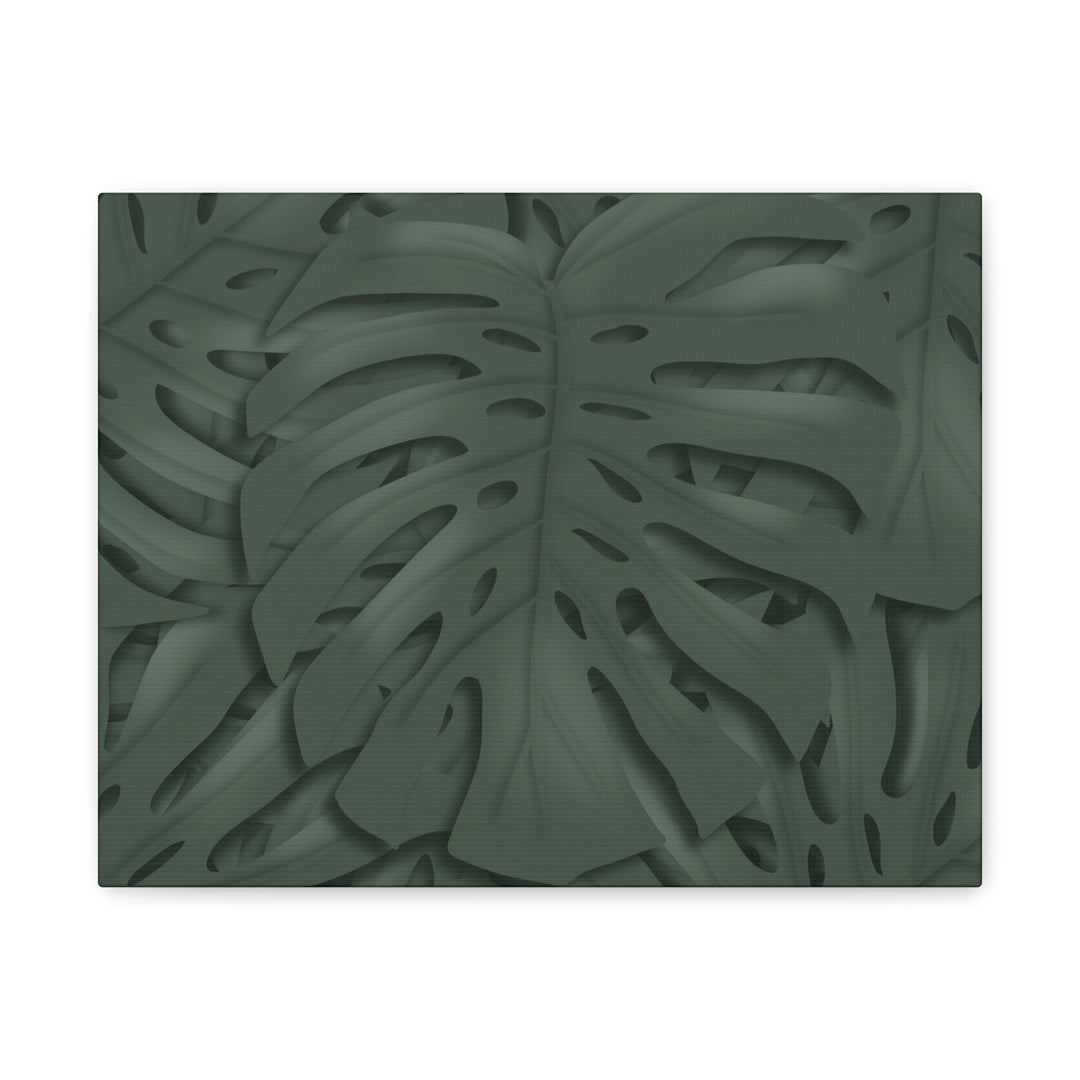 Monstera Canvas Art Tropical Leaf Wall Decor Durable Matte Finish Cotton Canvas Print 24x36