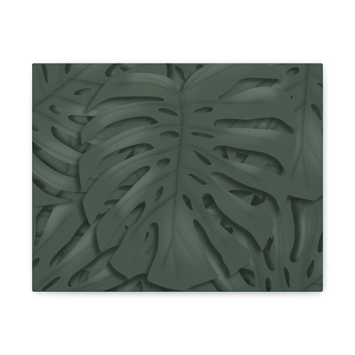 Monstera Canvas Art Tropical Leaf Wall Decor Durable Matte Finish Cotton Canvas Print 24x36