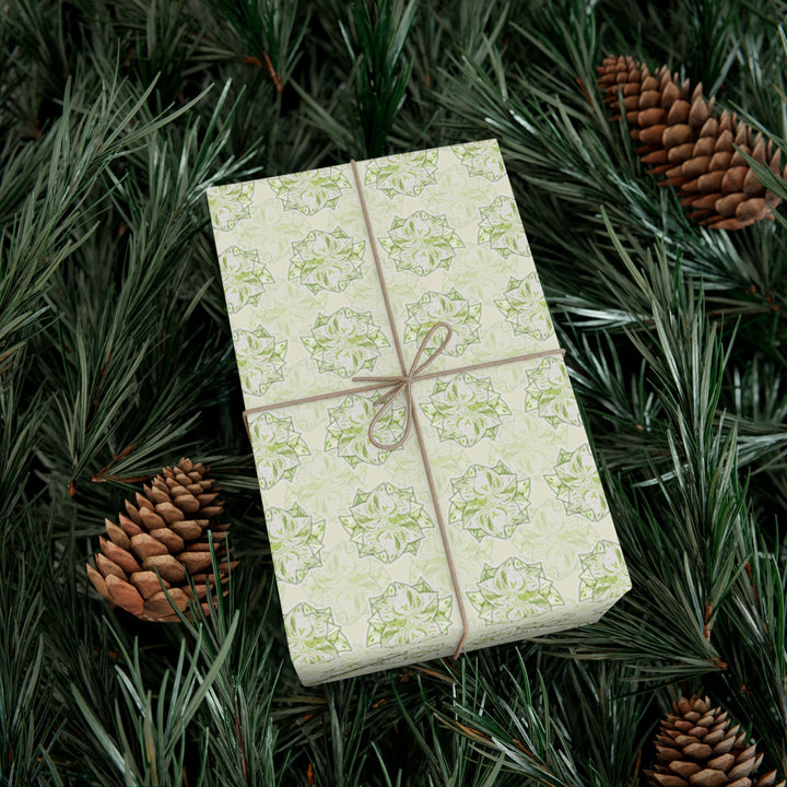 Snow Queen Pothos Wrapping Paper – Botanical Gift Wrap Roll