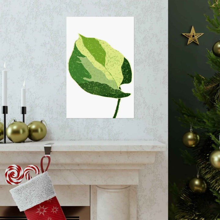 Pothos Wall Art – Botanical Poster on Museum Grade Paper | Indoor Plant Print Unframed - The Potted Pixel