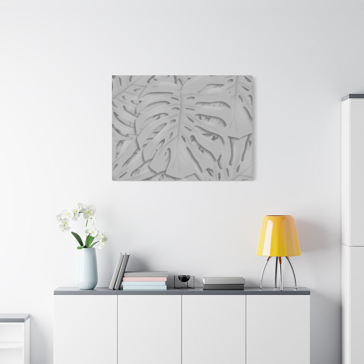 Monstera Canvas Art 24x36 Matte Texture Indoor Botanical Wall Print Modern Home Decor