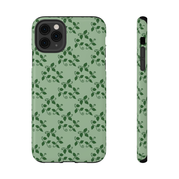 Pothos Pattern Phone Case – Dual Layer Protective Cover