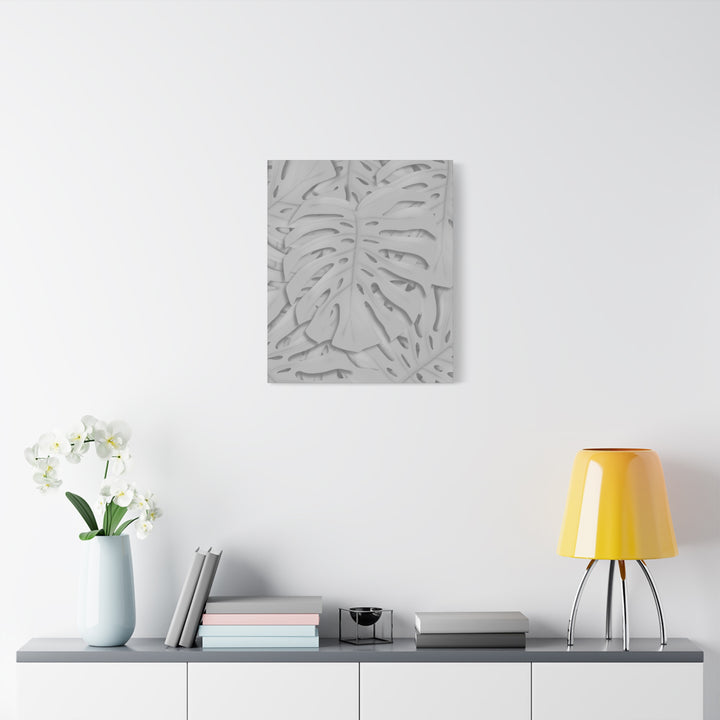 Monstera Canvas Art 24x36 Matte Texture Indoor Botanical Wall Print Modern Home Decor