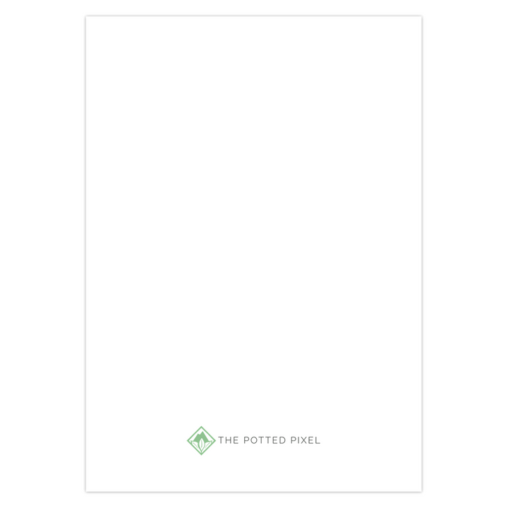 Cactus Valentines Day Card - Cute Succulent Greeting Card With Blank Inside