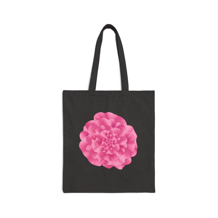 Peony Flower Tote Bag Made From Organic Cotton With 20 Inch Handles Eco Friendly Reusable Shopping Tote