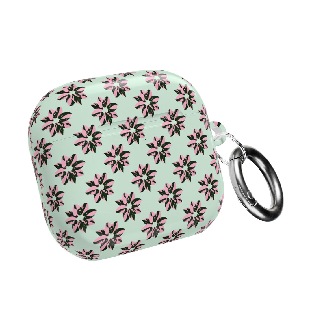 Pink Princess Philodendron Pattern AirPod Case by Printify