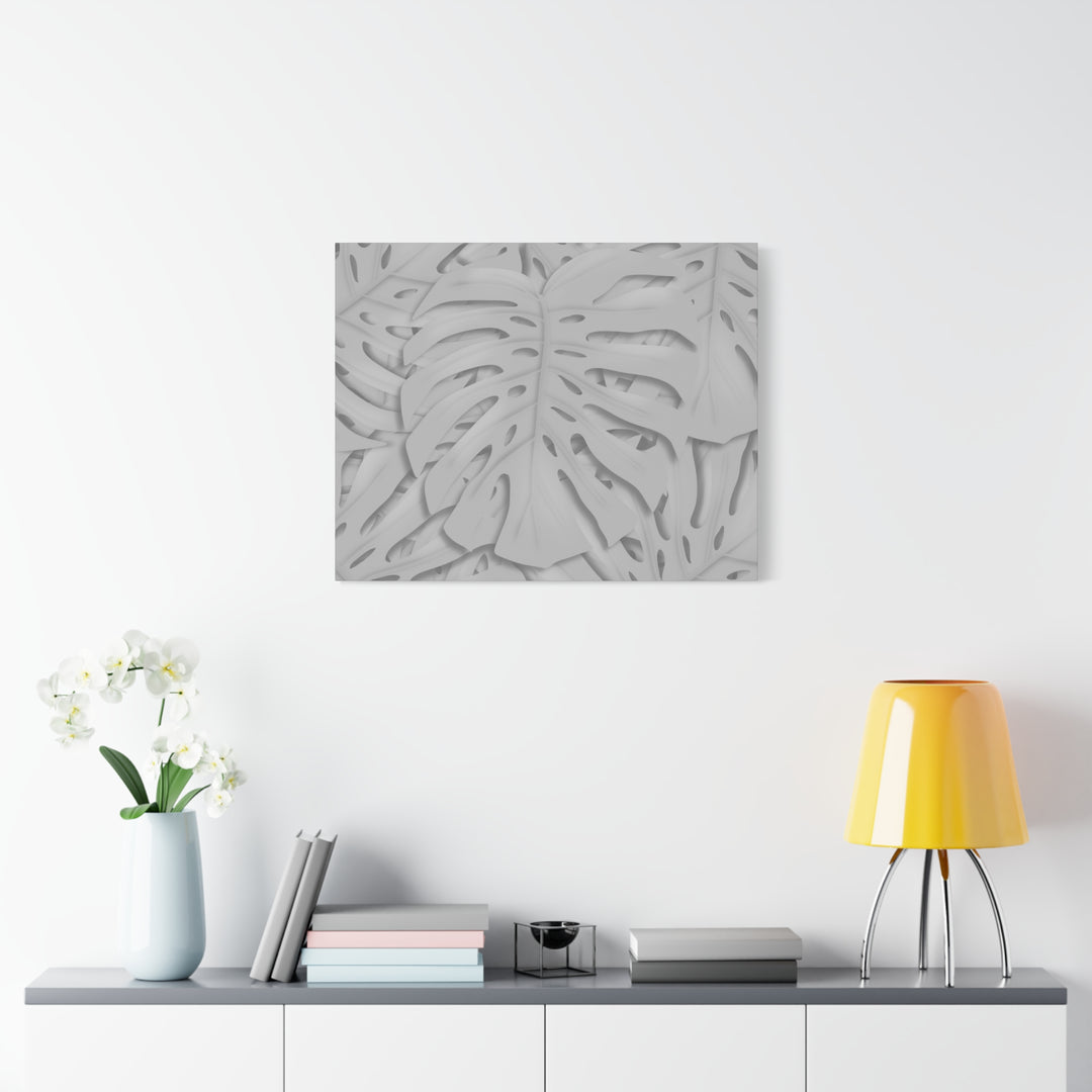 Monstera Canvas Art 24x36 Matte Texture Indoor Botanical Wall Print Modern Home Decor
