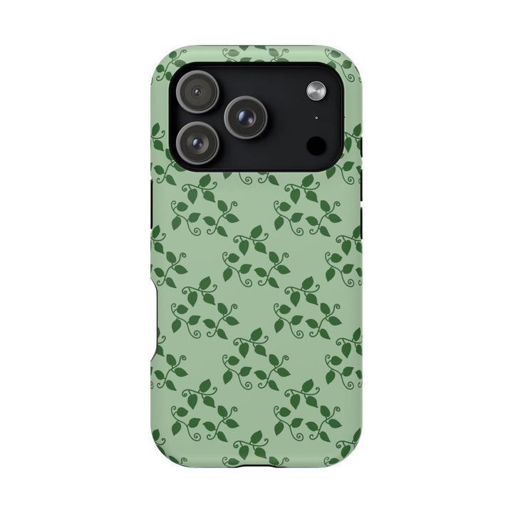 Pothos Pattern Phone Case – Dual Layer Protective Cover