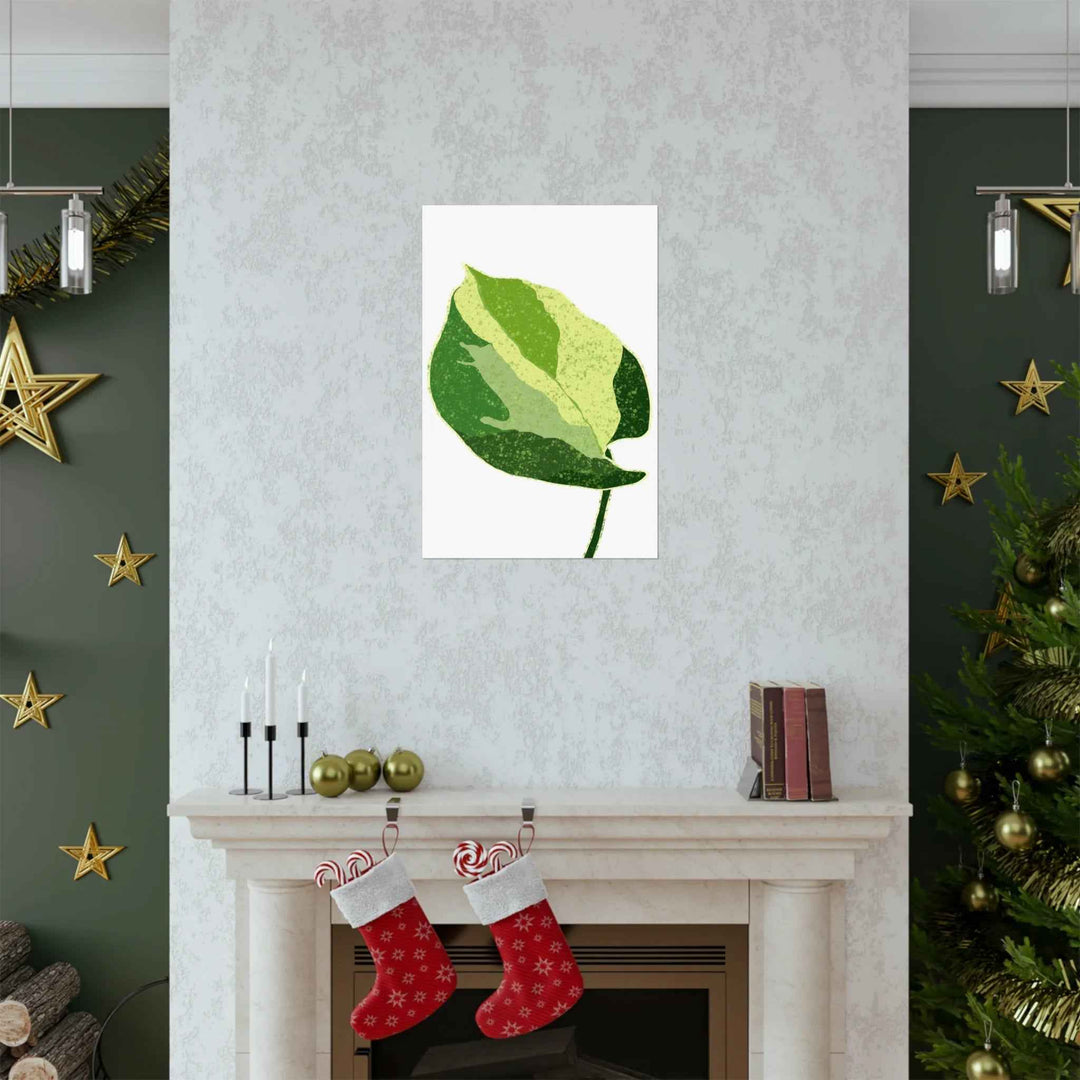 Pothos Wall Art – Botanical Poster on Museum Grade Paper | Indoor Plant Print Unframed - The Potted Pixel