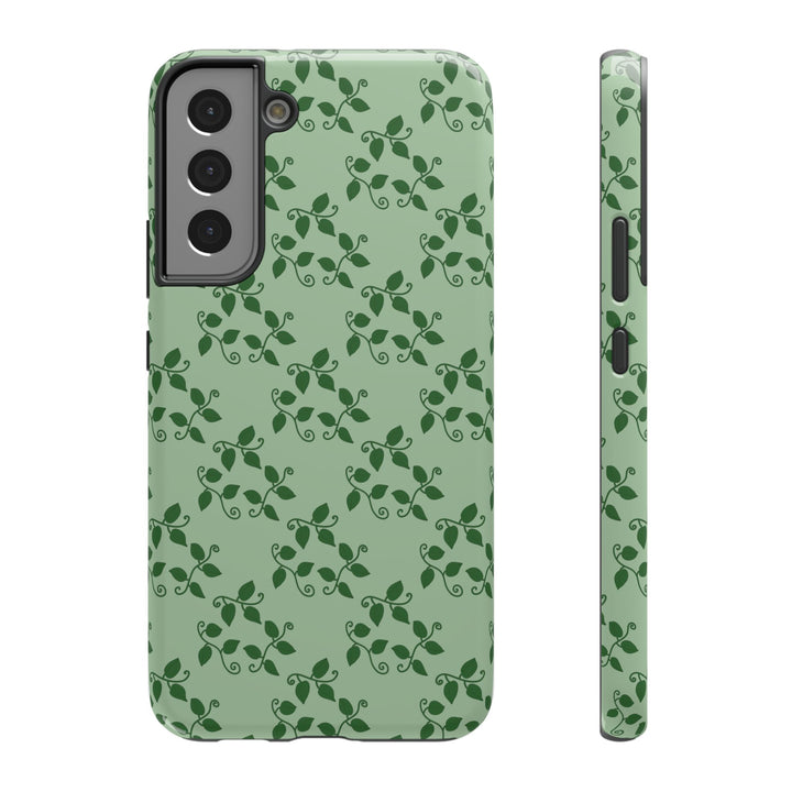 Pothos Pattern Phone Case – Dual Layer Protective Cover