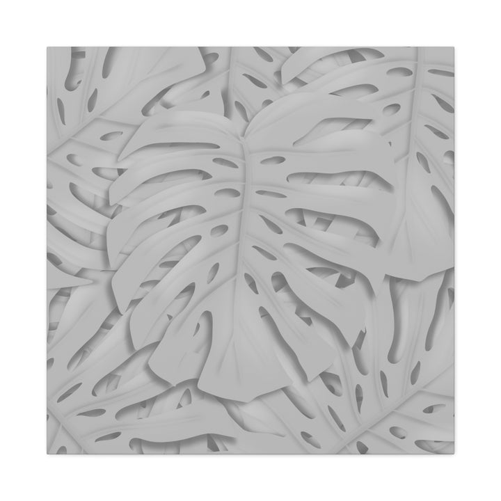 Monstera Canvas Art 24x36 Matte Texture Indoor Botanical Wall Print Modern Home Decor