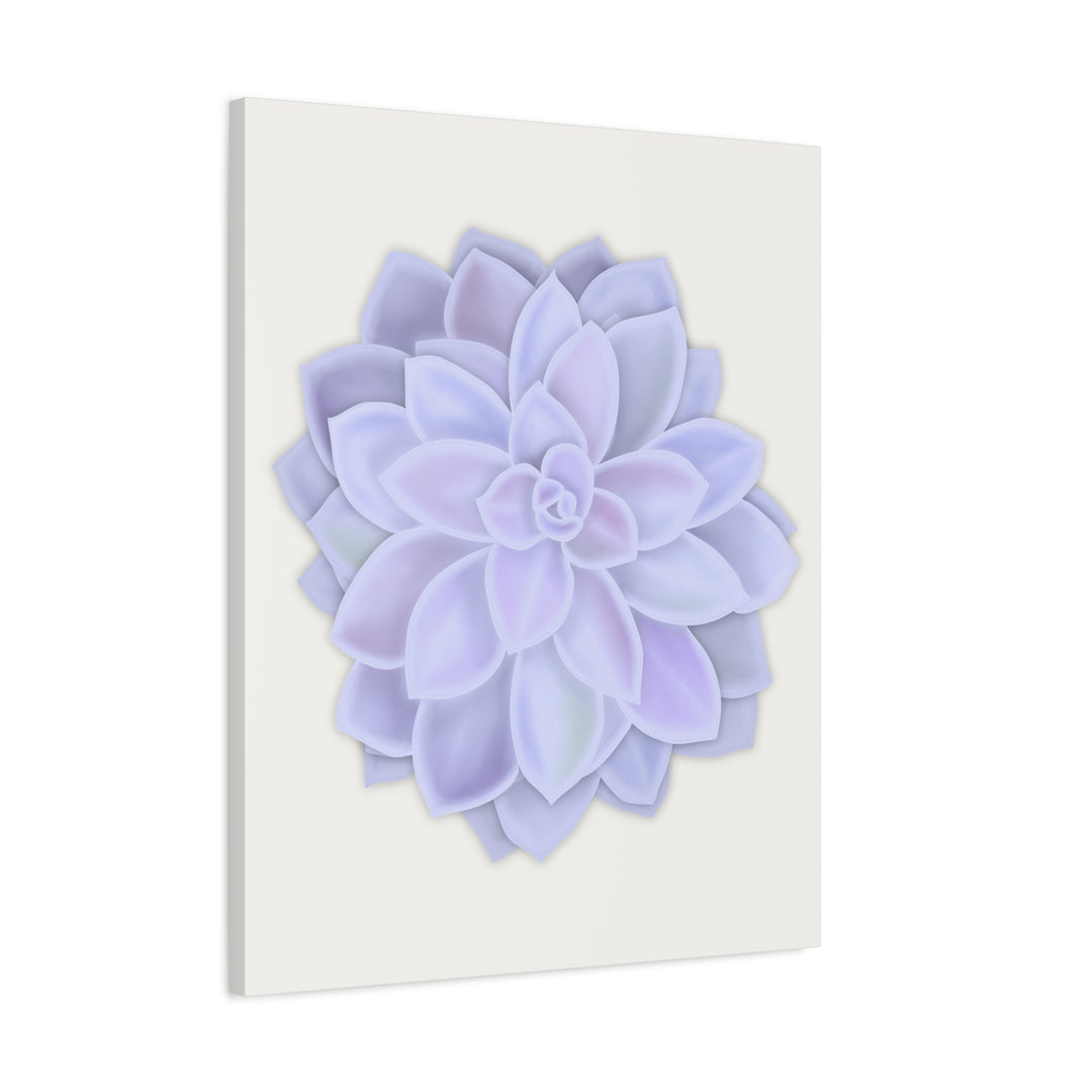 Succulent Canvas Art Pastel Rosette Canvas Durable Cotton Print Botanical Wall Art