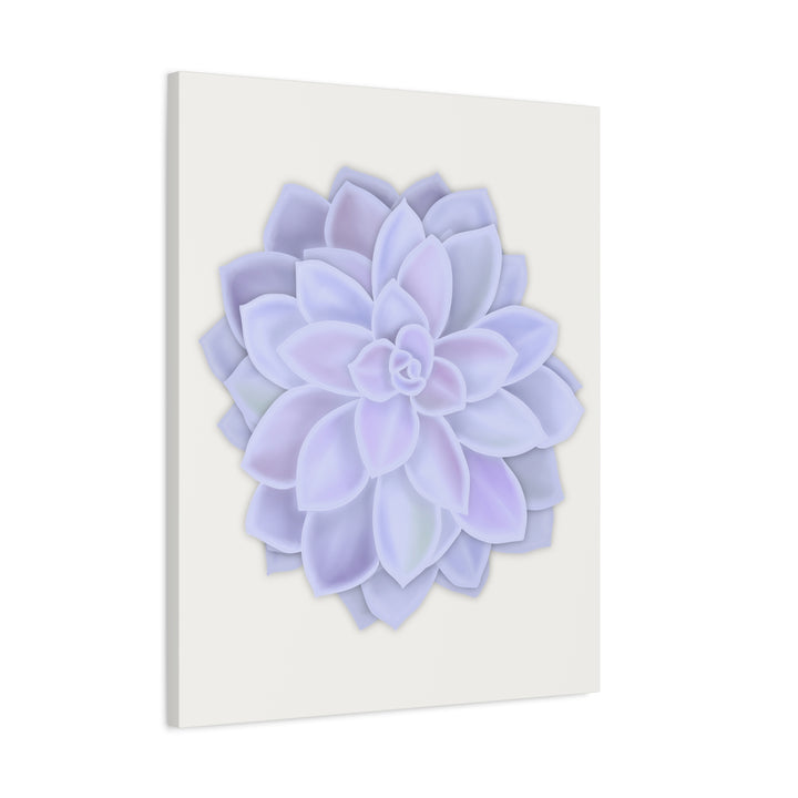 Succulent Canvas Art Pastel Rosette Canvas Durable Cotton Print Botanical Wall Art