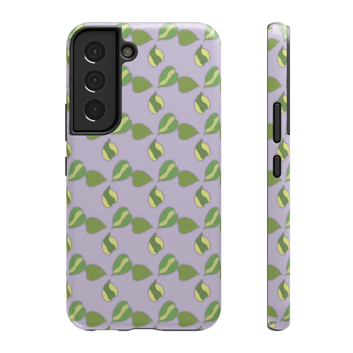 Hoya Kerrii Pattern Impact Resistant Phone Case Green Botanical Protective Cover Full Wrap Print