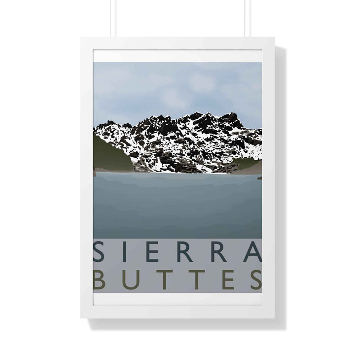 Sierra Buttes Minimalist Framed Print