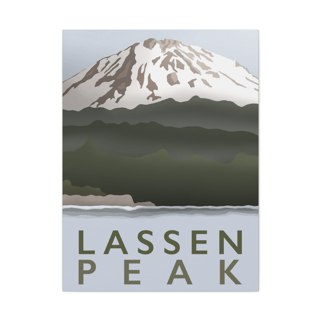 Lassen Peak Canvas Print – Botanical Wall Art by Printify