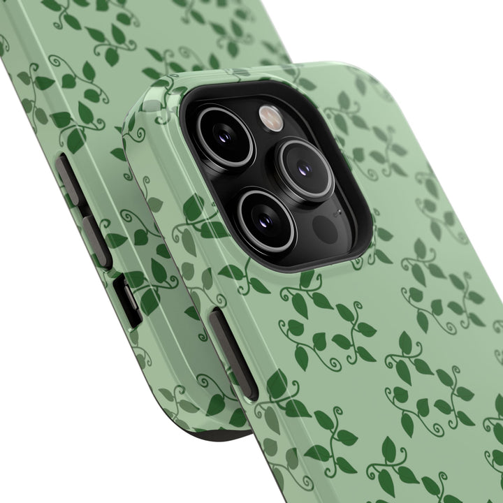 Pothos Pattern Phone Case – Dual Layer Protective Cover