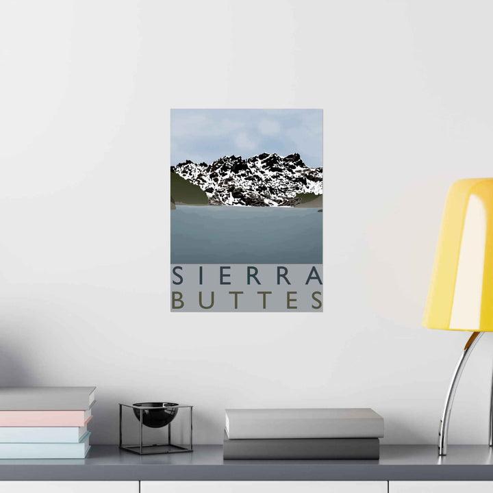 Sierra Buttes Minimalist Print
