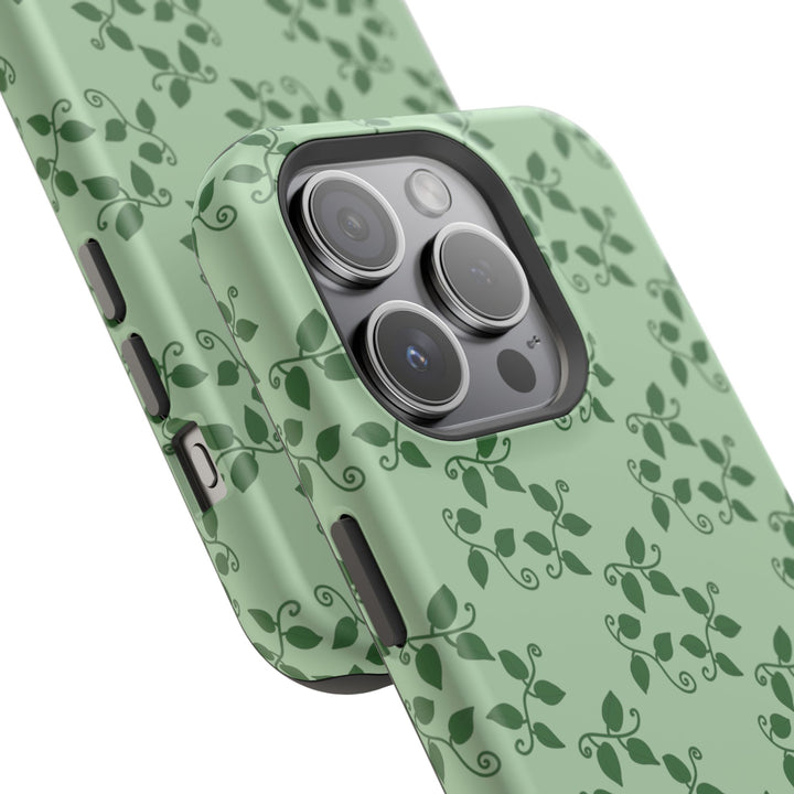 Pothos Pattern Phone Case – Dual Layer Protective Cover