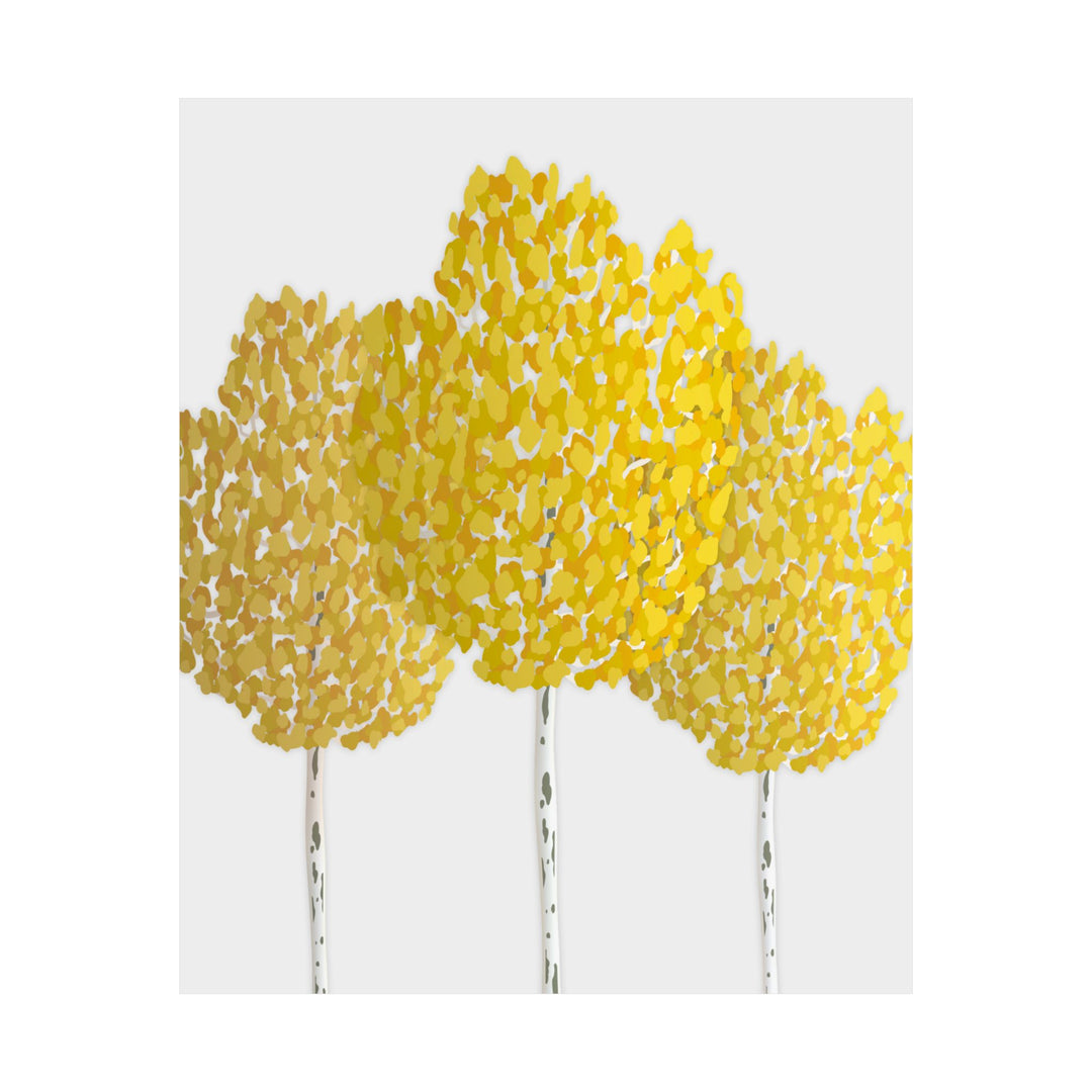 Fall Aspen Print – Unframed Wall Art