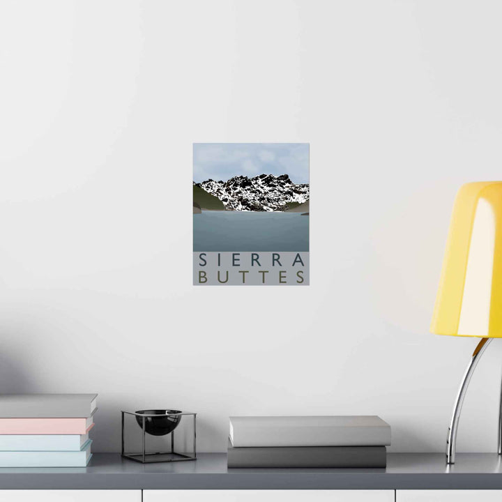 Sierra Buttes Minimalist Print