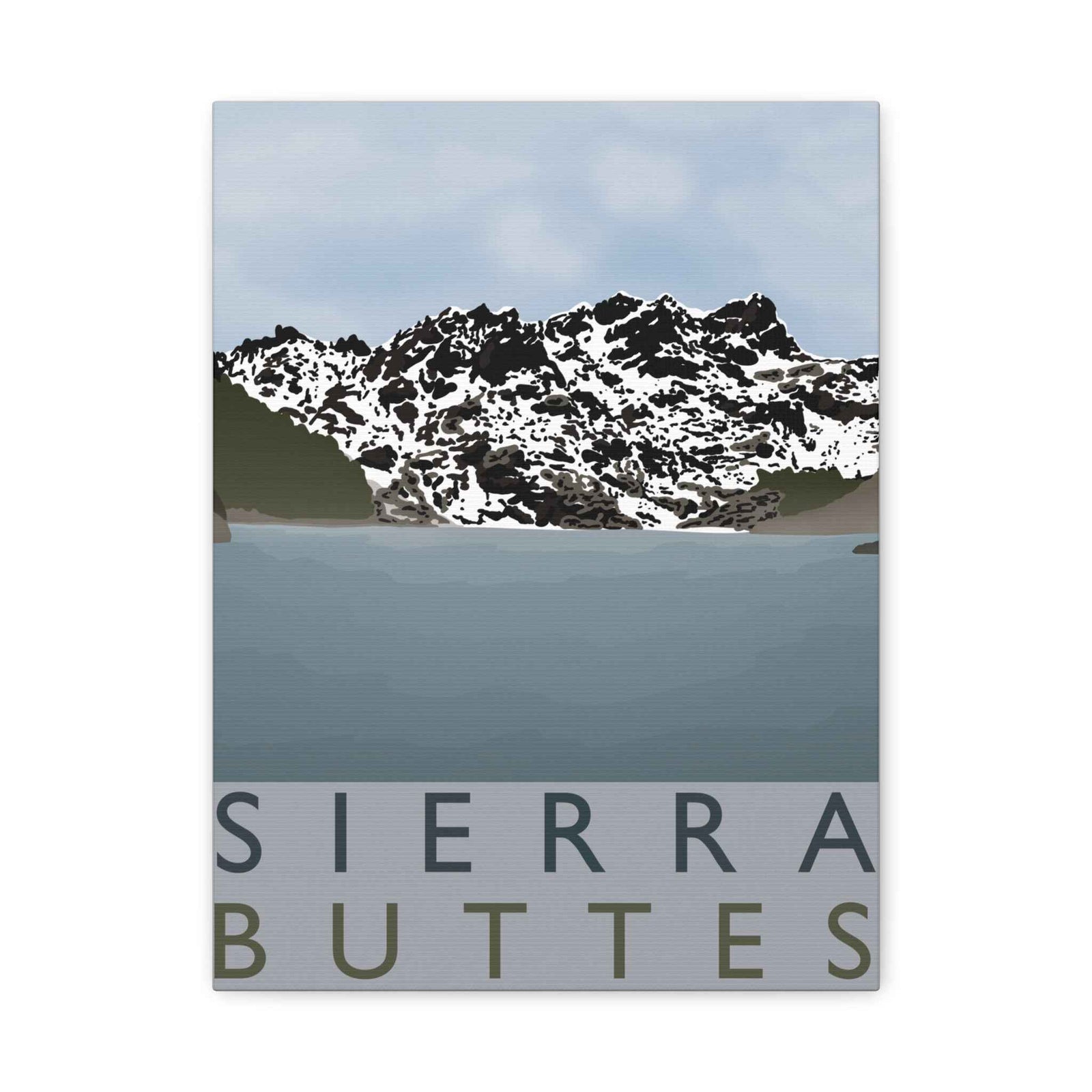 Sierra Buttes Minimalist Canvas