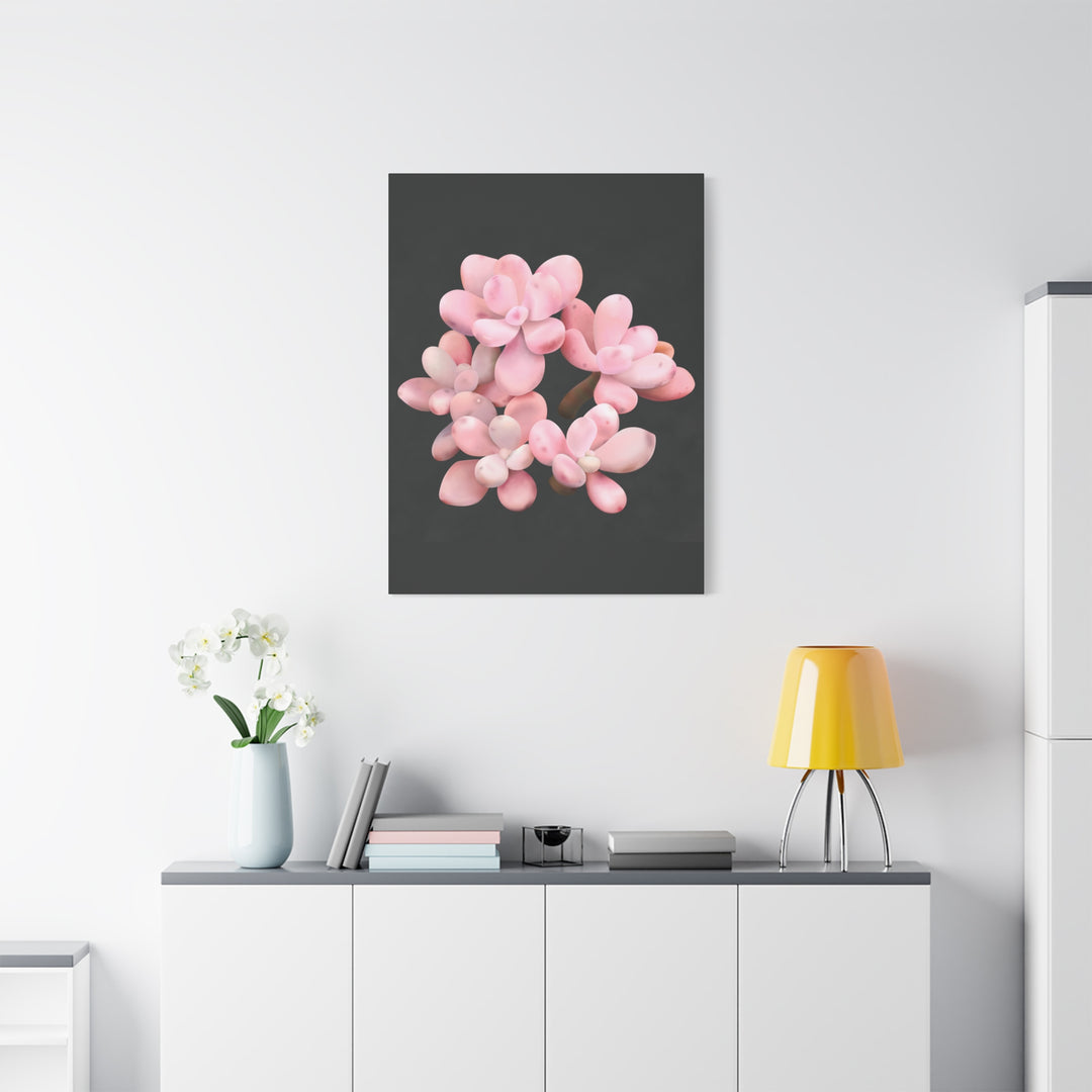 Pink Moonstone Canvas Print – Botanical Wall Art